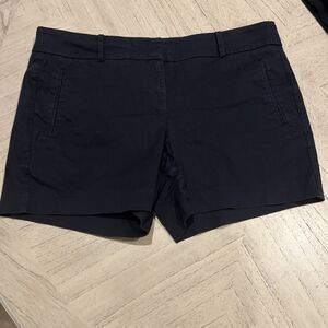 Ann Taylor Shorts Womens 12 Petite Black Mid Rise Stretch Devin Metro Shorts